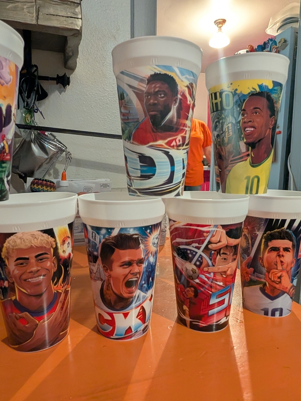 Premier Soccer Player Printed Reusable Cup - Multicolor